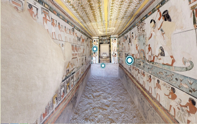 Quarentena: tumbas do Egito ganham tour virtual para visitas