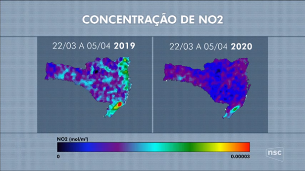 Qualidade do ar melhorou em Santa Catarina devido a quarentena