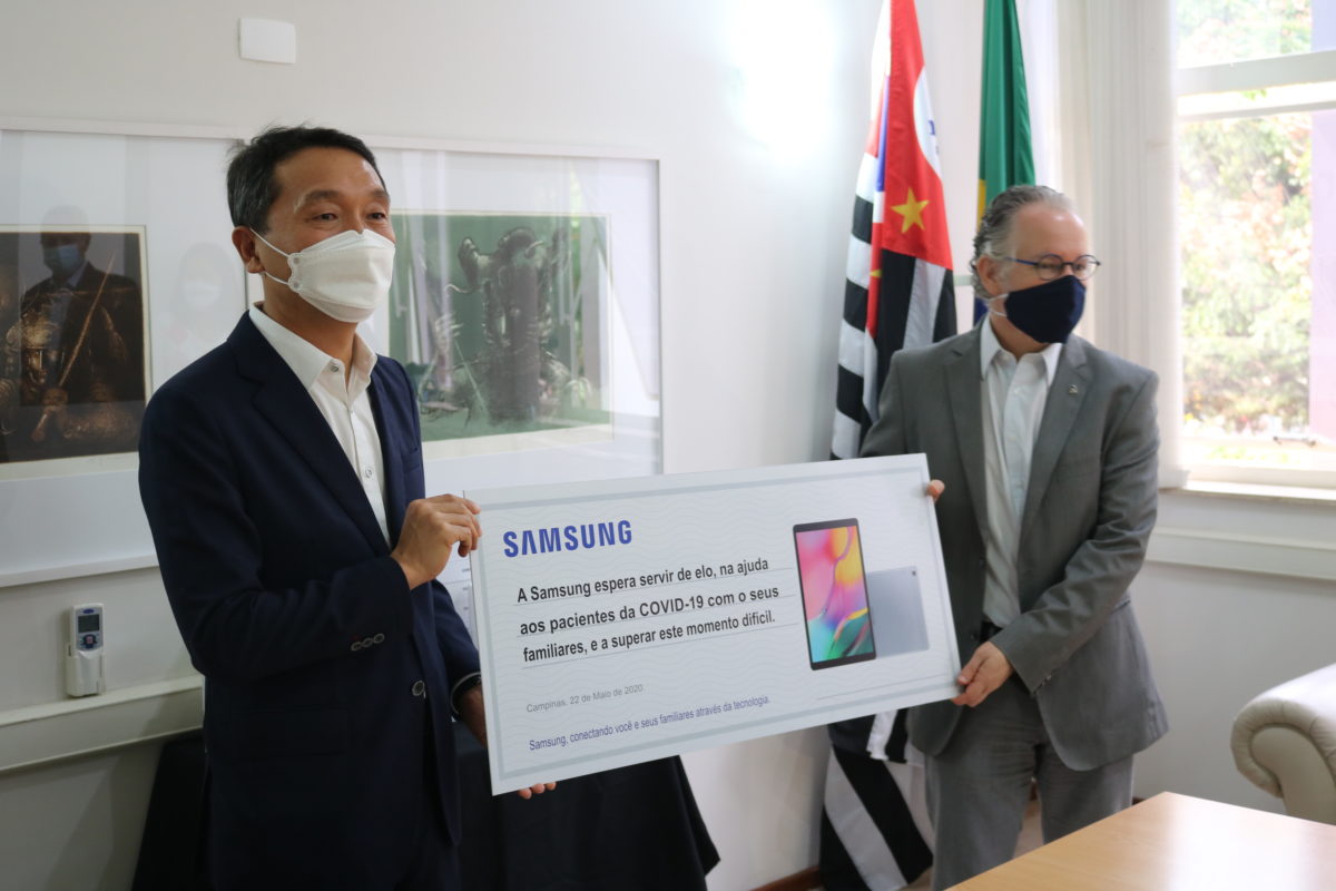 Coronavírus: Samsung doa tablets para pacientes no HC